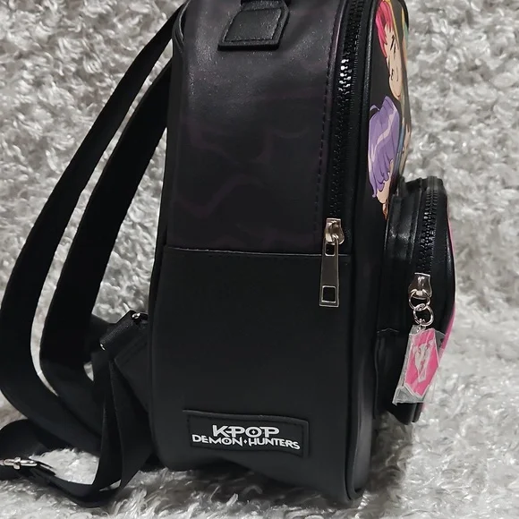 NWT KPop Demon Hunters Saja Boys Mini Backpack - Picture 3 of 12